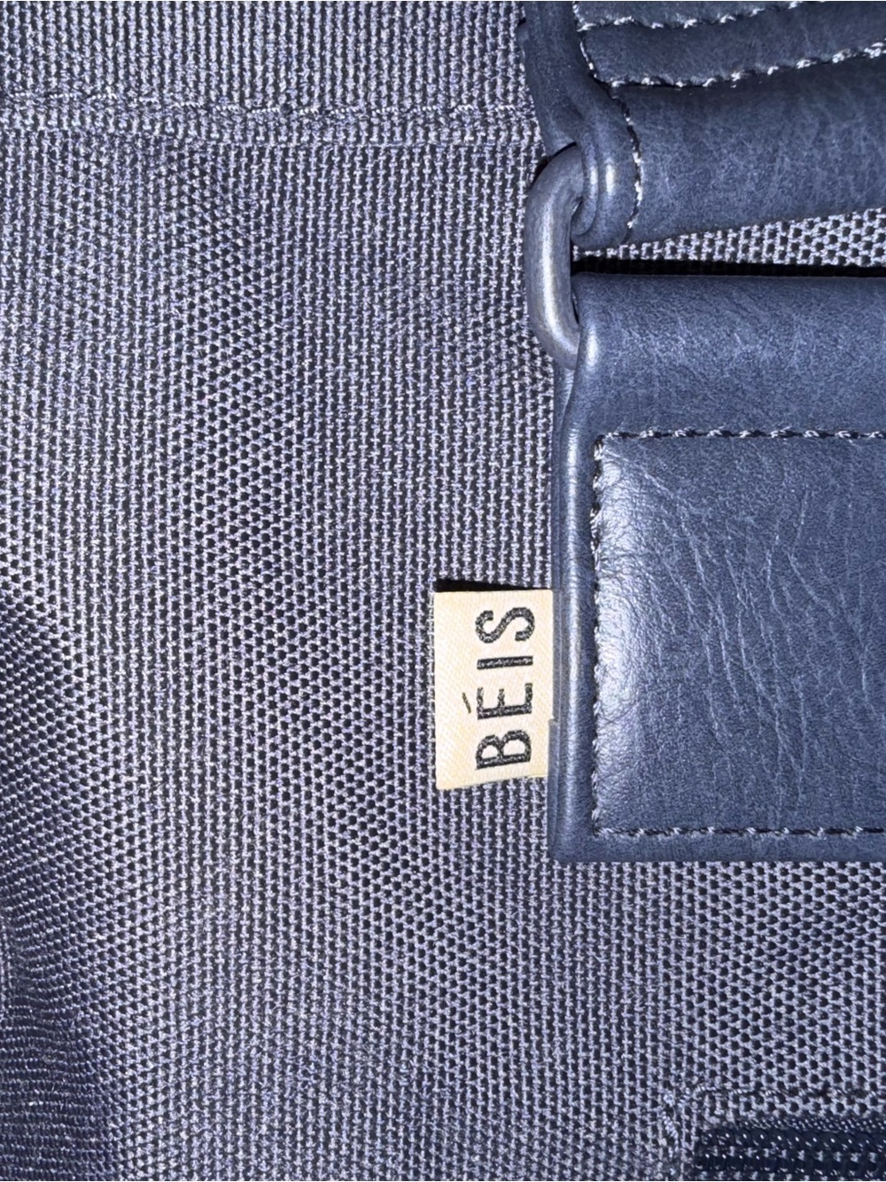 BEIS Weekender Canvas Tote in Navy Blue - Picture 6 of 8